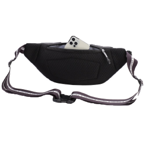 Black chest bag with causal fashion style