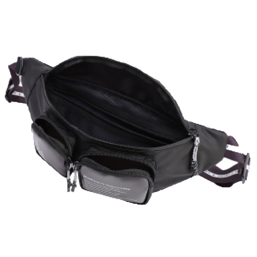 Black chest bag with causal fashion style